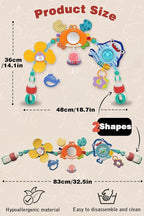 Pau1Hami1ton Baby Stroller Arch Toys, Car Seat Toys,Bouncer Toy Bar/Mobile for Bassinet,Adjustable Baby Hanging Toys Fit for Crib Bed,Stroller,Car Seat.S-19(Crab)