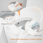 JASSONE® Potty Training Seat, Toddler Step Stool, 2 in 1 Potty Training Toilet for Kids, Baby Seat with Splash Guard and Anti-Slip Pad for Boys Girls Potty Training, Grey