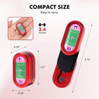 Metal Fidget Slider Toys：CP3 Magnetic Haptic Poker Push Card EDC Slider Fidget Toy for Adults, Office Magnetic Sliding Fidget Clicker Anxiety ADHD Autism as Gifts - Red