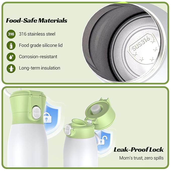 JDZ Portable Bottle Warmer, 17oz Capacity Baby Bottle Warmer with Timer & Temperature Control, 16000mAh Battery Fast Heating Milk Warmer for Breast Milk Water and Formula