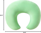 Nursing Pillow, Plus Size Breastfeeding Pillow Original Support for Baby Boys Girls Breastfeeding Essentials, with Removable Soft Cotton Cover (Green, Large (25.59 * 20.08 * 6.30 Inches))