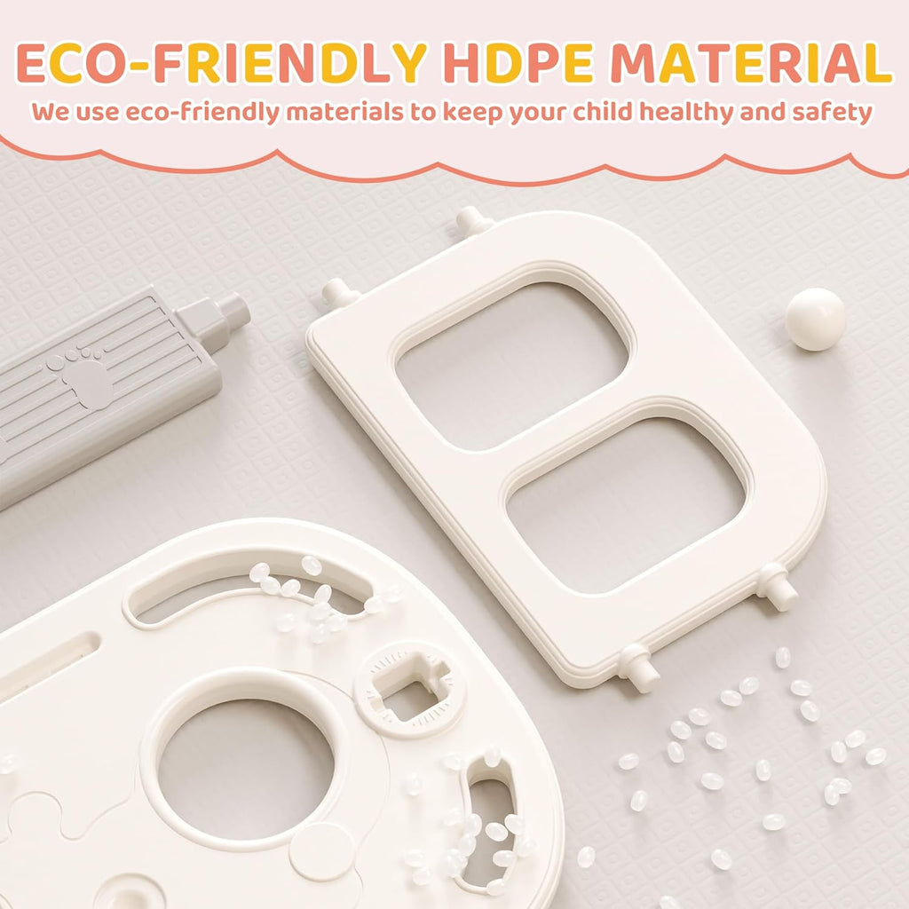 Toddler Slide Baby Slide for Toddlers Kids with Basketball Hoop Telescope Indoor Outdoor Slide Playset Playground