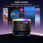 Karaoke Machine,Karaoke Machine with Lyrics Display,Portable Bluetooth 5.3 Karaoke Speaker with Upgraded Dual Speakers for Kids and Adults,with White Noise and Night Light Function (Black)