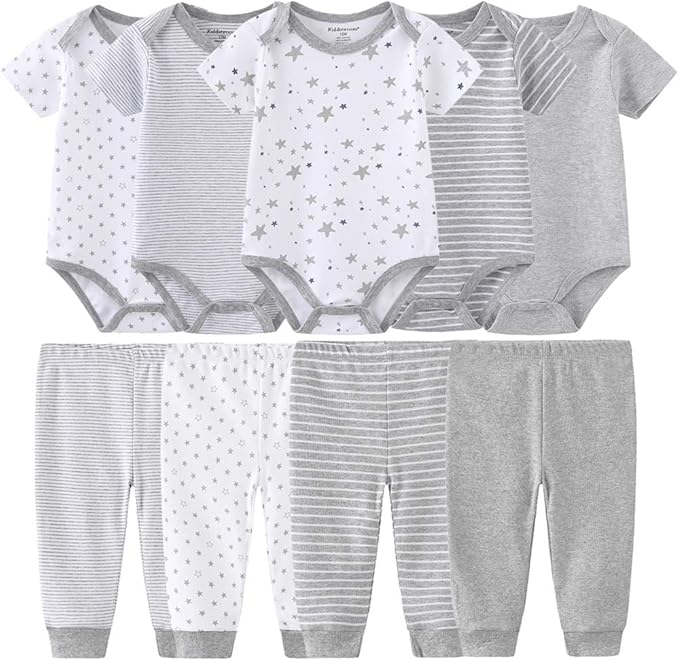 Kiddiezoom Unisex Baby Layette Essentials Giftset Clothing Set 19-Piece For Newborn Baby