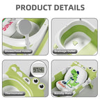 Collapsible Baby Bathtub for Newborn, Foldable Baby Bath Tub with Thermometer & Soft Floating Cushion & Drain Hole, Portable Travel Infant Bath Tubs for Newborns to Toddler 0-36 Months Girl, Green