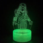 3D Alien Night Light, Horror Monster Illusion Table Lamp with 16 Colors Remote Control Touch Lamp LED USB Night Light Desk Lamps Room Decorations Home D¨¦cor