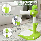 Baby Shower Stand Adjustable Toddler Shower Standing Support with Anti-Slip Base Infants Bath Support for 8-36 Months Portable Bath Helper (Frog)