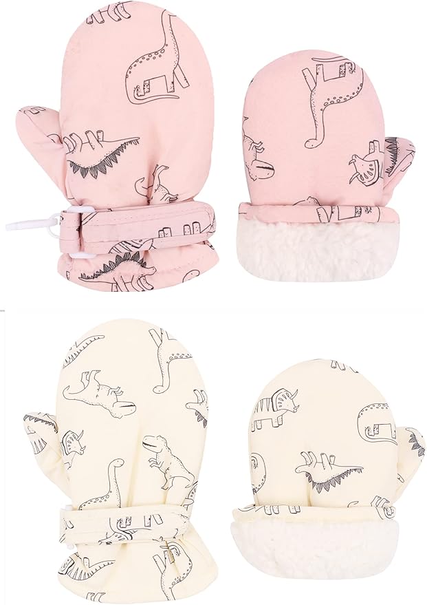 Toddler Gloves Kids Mittens Winter Warm Lined Fleece Gloves Waterproof Snow Baby Mitten for Boys Girls