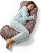 BellaMoon C Shaped Pregnancy Pillow for Sleeping (55 Inch) Maternity Body Pillow with Cooling Cover Soft Support for Women, Back, Legs, Belly C Pillow for Side Sleeping & Full Body pillows for adults