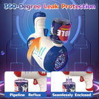 EagleStone Bubble Guns for Kids 4-8, 2 Pack Light-Up Automatic Bubble Gun Blasters with 4 Solution, Bubble Machine for Toddlers, Outdoor Summer Toy, Easter Gifts, Birthday Wedding Party Favors