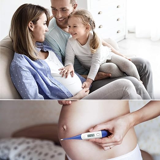 Thermometer for Baby, 2 Packs, Rectal Digital Thermometer with 10 Seconds Fast Reading (Dark Blue+Green)