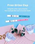 60 Ovulation and 20 Pregnancy Tests Strips with 80 Urine Cups, Fertility for Women TTC, Easy to Use at Home, Over 99% Accuracy, Individually Wrapped