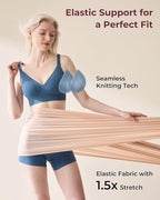 Momcozy CoolFit Nursing Bras for Breastfeeding, Ultra Stretch Seamless Jelly Strip Maternity Bra, Cooling Wireless
