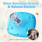 Toddlers Talking Flash Cards with American Accent & 144 Sight Words, Speech Therapy Toys for 3 4 5 6 Years Old Boys and Girls (Blue)