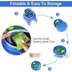 Accmor Toddler Safty Harness Leash + Reflective Anti Lost Wrist Link, Cute Dinosaur Kid Walking Harness with Leashes, Foldable Child Restraint Belt Pocket Tether Hold Baby Boy Close for Outdoor Travel