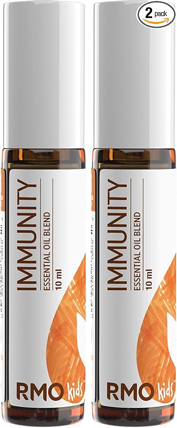 Rocky Mountain Oils Kids Line Immunity Essential Oil Roll On with Essential Oils - Kid Aromatherapy Oil - Booster for Kids - 10ml (Pack of 2)