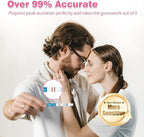 100 Count Ovulation Test Strips with Cups, Bulk Ovulation Test Strips for Women, Ovulation Predictor Kit, Accurate Fertility Tests for Home, Individually Wrapped 5mm LH