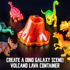 Original Stationery Dinosaur Galaxy Slime Kit for Boys - Multicolor Glow-in-The-Dark & Glitter Slime for Kids - DIY Craft & Birthday Gift