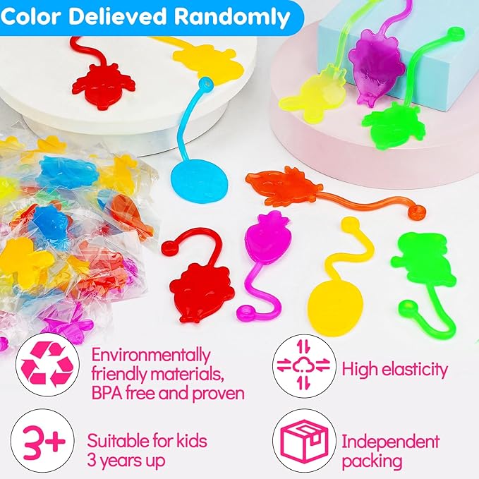 40 Pcs Easter Sticky Hands for Kids, Plastic Easter Eggs Fillers Basket Stuffers for Toddler Boys Girls Easter Eggs Hunt Games Party Favors Supplies Classroom Prizes Goodie Bag Fidget Sensory Toy Bulk
