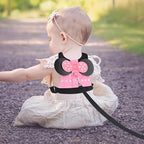 Accmor Toddler Harness Leashes + Anti Lost Wrist Link, Cute Kids Harness Child Leash for Girls, Adorable Child Anti Lost Leash Baby Walking Harness Belt Strap Protector for Outdoor Travel