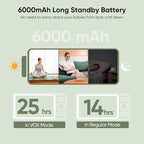 bonoch MegaView Baby Monitor with Camera and Audio, 7" 720P HD Video Baby Monitor No WiFi, 6000mAh Battery, VOX Mode, Auto Night Vision, Hack Proof, Remote PTZ, Baby Camera Monitor