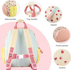 GAGAKU Toddler Backpack for Girls - Kids Mini Bag 2-6 years old Cartoon Breathable Comfortable Preschool Daypack for School Travel - Pink Strawberry