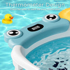 Baby Bathtub, Collapsible Newborn Bathtub for Infant to Toddler 0-24 Months with Soft Bath Net,Portable Travel Newborn Tub with No-Slip Feet, Baby Shower Gifts,Sky Blue