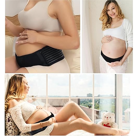 Pregnancy Belly Support Band, Belly Bands for Pregnant Women, Pregnant Belly Support Belt, Maternity Belly Band Support, Pregnancy Support Belly Band, Belly Support Bands for Pregnant Women Black