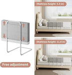 Bed Rail Guards for Toddlers, Adjustable Bed Rails with Safety, Bed Side Rails for Twin, Full, Queen Bunk Size (Grey, 1 Pack)