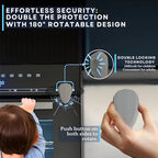 Oven Lock Child Safety, 1 Pack, Oven Door Lock Child Safety, Oven Baby Proofing, Heat-Resistant, Durable & Easy to Install Oven Safety Locks for Toddlers, Baby Proof Oven (Grey)