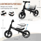 Toddler Balance Bike Toys for 1 to 4 Year Old Girls Boys Adjustable Seat and Handlebar No-Pedal Training Bike Best Gifts for Kids