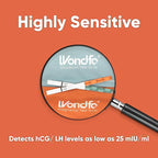 Wondfo 40 Ovulation Test Strips and 10 Pregnancy Test Strips Kit - Rapid Test Detection for Home Self-Checking, Birth Control and Fertility Management Urine Test (40 LH + 10 HCG)