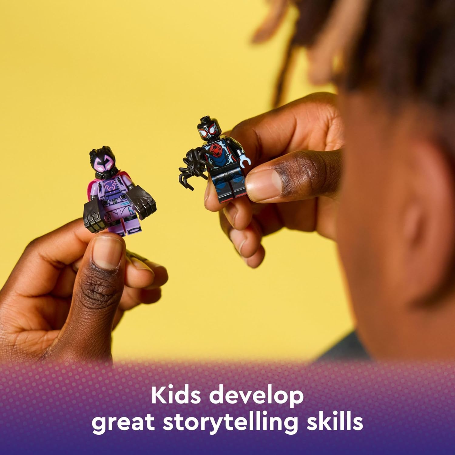 LEGO Minifigures Spider-Man: Across The Spider-Verse 6 Pack - Spider-Man Toys for Boys & Girls, Ages 5+ - Pretend Play Action Figures for Kids - Gift for Birthdays - 66797