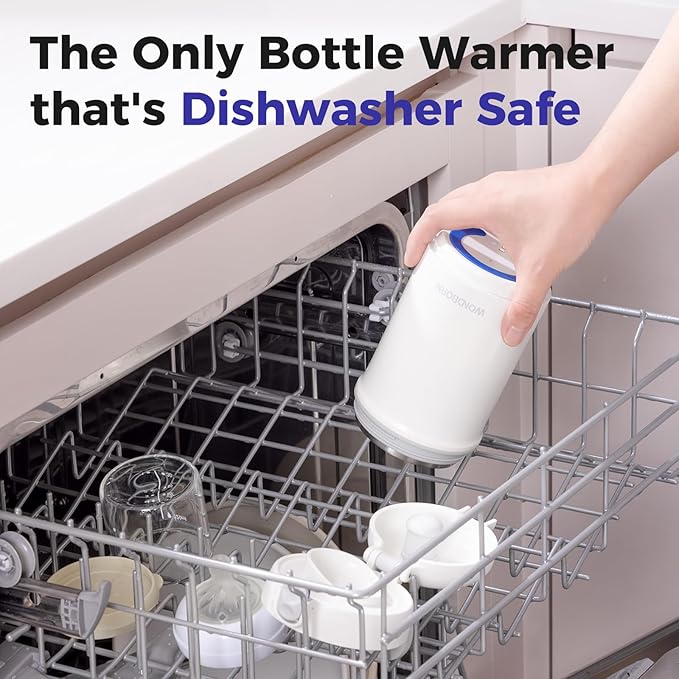 Portable Bottle Warmer for Travel - Instant Heating, Dishwasher Safe, 1°F Precise Temp Control, 30W Fast Charge, Long Battery Life, 17 Oz Capacity, Baby Milk Warmer for Breastmilk & Formula