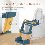 Potty Training Seat, Toddler Toilet Seat for Little Boys Girls, Potty Training Toilet with Urinals, Toddler Step Stool Ladder and Splash Guard (Blue)