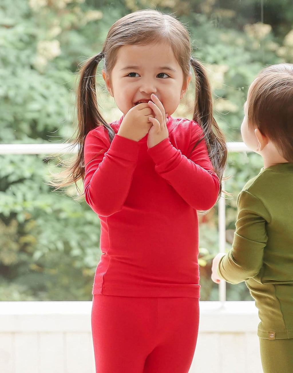 VAENAIT 6M-12Y Toddler Toddler Kids Toddler Girls Boys Soft Comfy Modal Tencel Solid Raglan Sleepwear Pajamas Pjs 2pcs Set