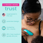 Lactation Massager - Patented Breastfeeding Relief, Boost Milk Flow & Ease Discomfort from Clogged Ducts, Engorgement, Mastisis - Postpartum Essentials for Nursing Moms - HSA/FSA Medical Device