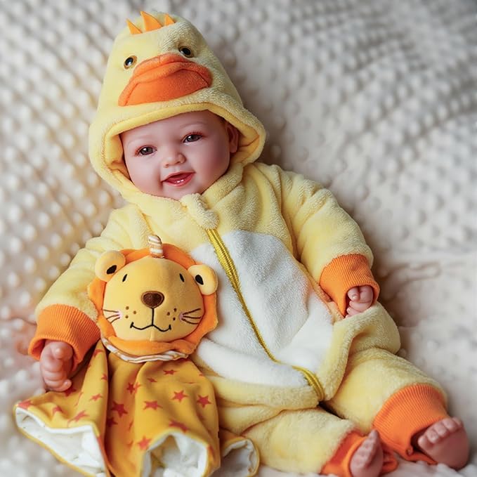 Lightweight Baby Doll Set – 15" Realistic Soft Doll for Girls, Easy to Carry & Hug – Pretend Play & Gift for Toddlers