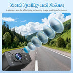 Dual Baby Car Camera for 2 Kids - 6.86 Inch IPS AHD 1080P Split Screen Monitor with 2 Backseat Cameras, Cigarette Lighter & USB Powered, IR Night Vision, 360° Rotatable, Rear-Facing Mirror