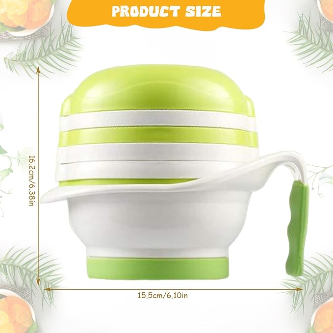 Baby Steamers and Blender 1 Set Baby Food Maker, Food-Grade Mill with Mash Bowl, Hand Masher, Citrus Juicer, Grater, Fruits and Vegetables Infant Puree Maker
