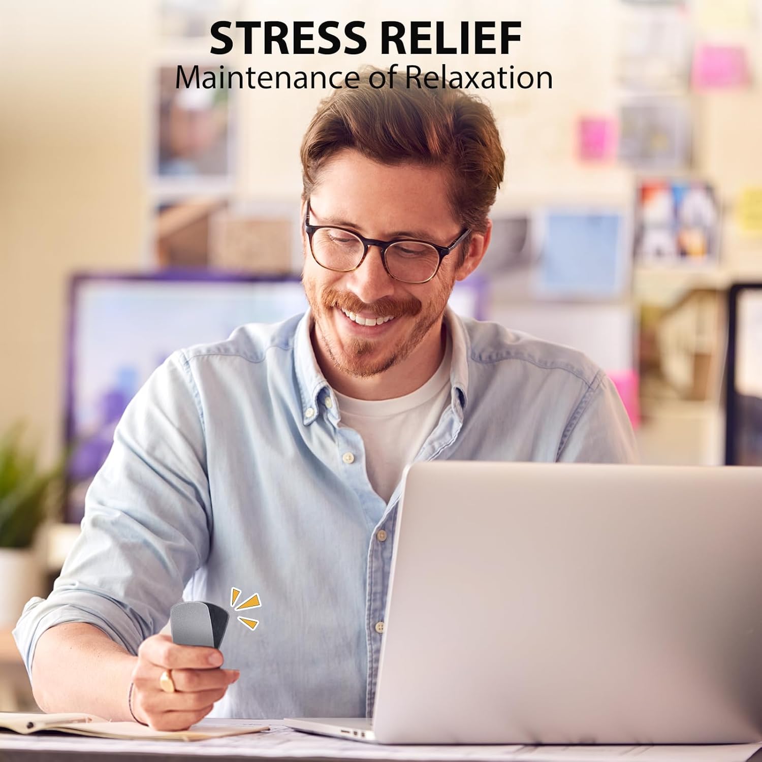 Fidget Slider Toys：Oval Haptic Magnetic Fingertip Slider Fidget Toy for Adults, Push Card Office Magnetic Sliding Fidget Toy Clicker Anxiety ADHD as Gifts - Silver