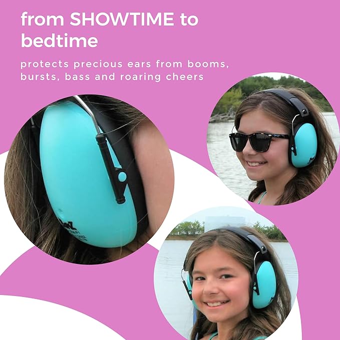 BANZ Kidz Earmuffs 2 Years & Older - Loud Noise Cancelling Kids Headphones & Toddler Ear Muffs, Size Adjustable