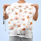 2pcs Cloth Diaper Wet Dry Bags, Waterproof Reusable Wet Bag with 2 Zipper Pockets & Handle, Washable Laundry Bags for Baby Adult Clothes Travel Beach Pool Daycare Yoga Gym Exercise Swimsuits,