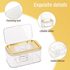 Baby Wipes Dispenser, Wipe Holder Wipes Container Large Capacity Keep Wipes Fresh & Easy to Open (Gold)