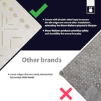 MOON WALKERS Stylish Boho Baby Play Mats for Floor,(6x6ft) Play Mat for Babies and Toddlers, Non-Toxic, Soft, Thick, Tummy Time Mat for Crawling (Extra Large 9 Tiles, Ivory Aztec)