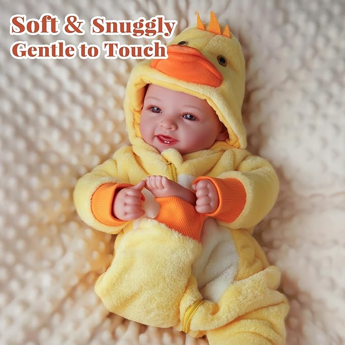 Lightweight Baby Doll Set – 15" Realistic Soft Doll for Girls, Easy to Carry & Hug – Pretend Play & Gift for Toddlers