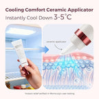 Momcozy ComfortNip™ Cooling Comfort & Touch Free Nipple Cream, Nipple Cream for Breastfeeding, Instant Relief, Plant-Based Formula, Newborn Essentials with Cooling Ceramic Applicator, 1.76oz