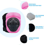 Knee Pads Elbow Pads Wrist Guards Set for Kids,Upgraded Protective Gear for Toddle 4-12 Boys or Girls Children Roller Skating Scooter Skateboarding Bike Roller Blade