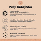 Premium 5-Pack Large Organic Cotton Burp Cloths – 3 Layers, Ultra Soft & Absorbent Burping Towel for Newborn Babies