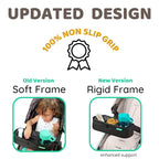 Universal Stroller Tray with Insulated Sippy Cup Holder - Upgraded Rigid Frame Stays Upright - Exclusive Non Slip Straps Firmly Grip Stroller Bar. Universal Stroller Snack Tray Attachment
